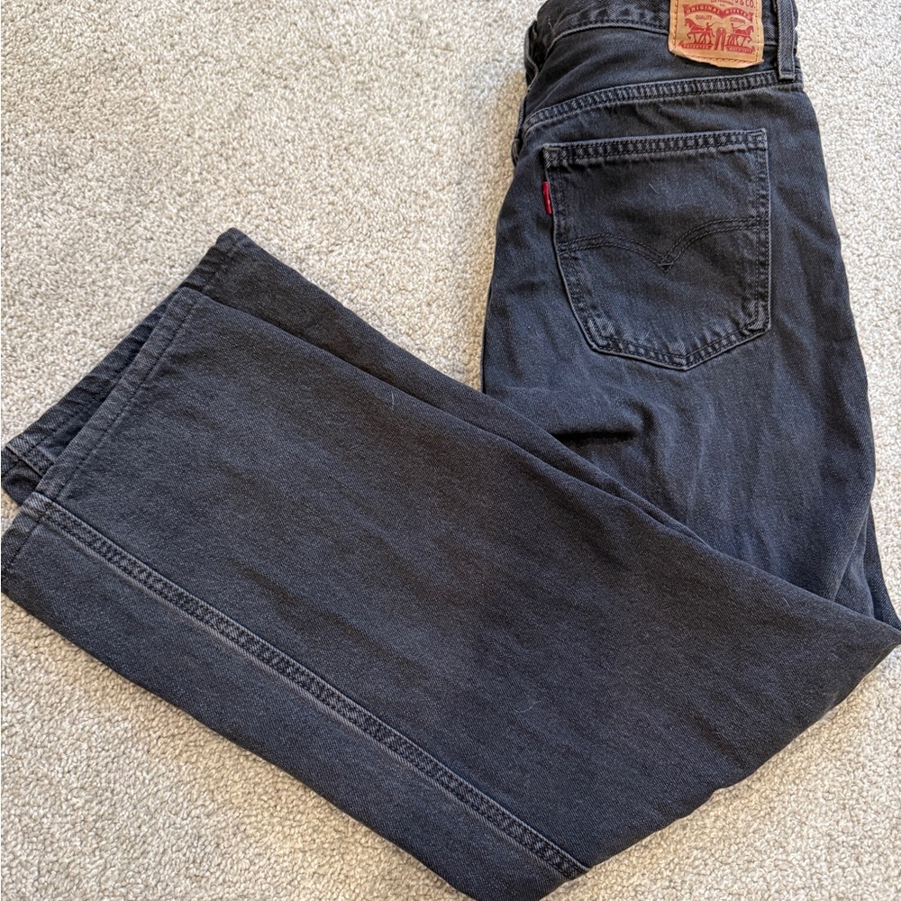 Levi's black Low Pro Straight